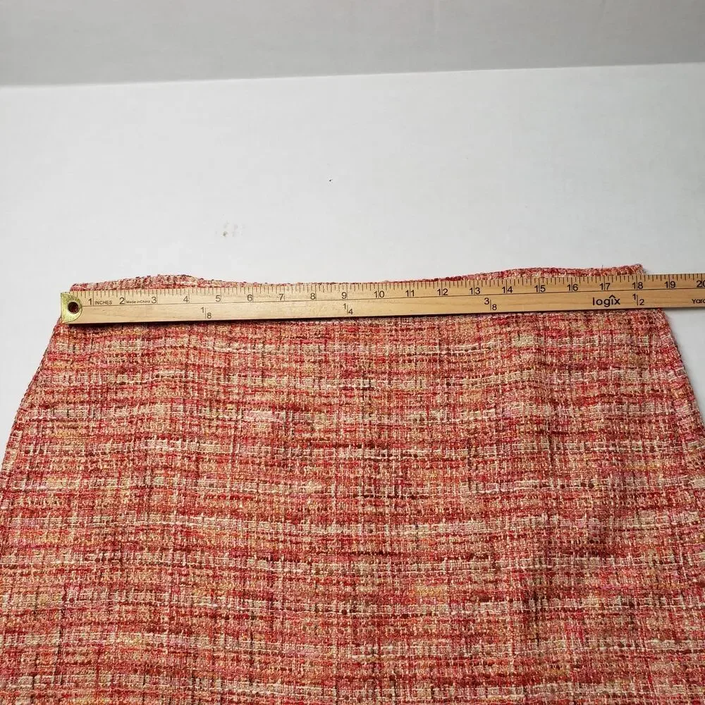 Talbots Pink-Cream Tweed Jacket and Skirt Set - Picture 12 of 16